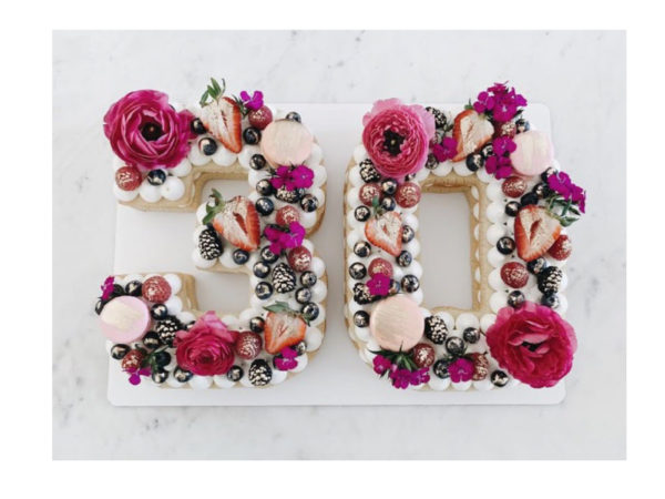 Signature LARGE Custom 2 Digit Numbers, 2 Letters and Large Custom Shapes Cookie Cakes
